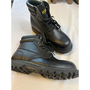 black composite toe boots